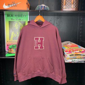 Vintage Maroon Harvard Hoodie